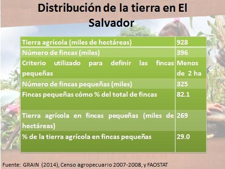 Distribución de la tierra en El Salvador